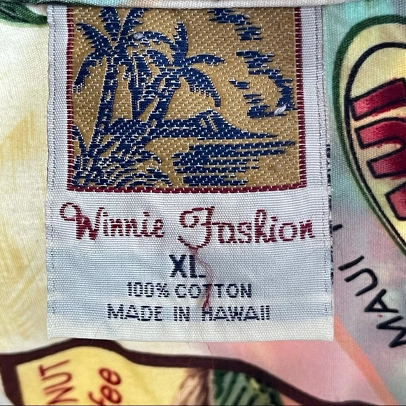 Hawaiian shirt Winnie Fashion brand size XL - Picture 6 of 10